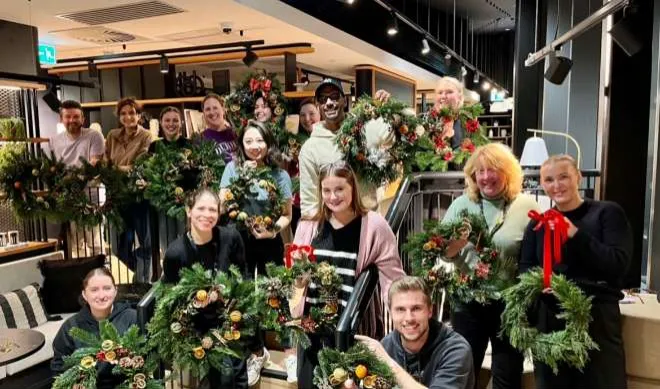 CHRISTMAS WREATH MAKING